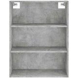 vidaXL Visoka komoda siva betona 69 5x34x180 cm od konstruiranog drva | shoptok.hr