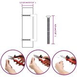  Ručke za ormarić 10 kom crne 128 mm od nehrđajućeg čelika | shoptok.hr