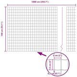 vidaXL Set ograde rola Set od 2 Siva Metal 10 x 1.4 m Izdržljivo | shoptok.hr