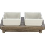 Trixie set od 2 činije city style - keramika i drvo | ePonuda.com