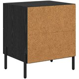 vidaXL Nočna omarica Črni hrast 40 x 35 x 47.5 cm Konstruiran les | Shoptok.si