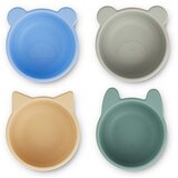 Liewood 4 dijelni set silikonskih zdjelica malene peppermint multi mix | shoptok.hr