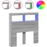 Maison Chic posteljno vzglavje - vzglavna omarica - nočna omarica led siva sonoma 100x17x102 cm, (21705725) Cene