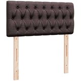 vidaXL Box spring postelja z vzmetnico temno rjava 100x200 cm blago | Shoptok.si