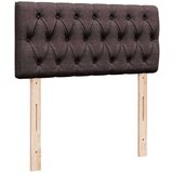 vidaXL Krevet s oprugama i madracem tamnosmeđi 100 x 200 cm od tkanine | shoptok.hr
