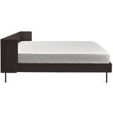 Bonami Selection Črna zakonska postelja v hrastovem dekorju 180x200 cm Wrap – | Shoptok.si