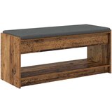  Klupa za hodnik s jastukom Staro drvo 103 x 38 x 45 cm | shoptok.hr
