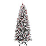 vidaXL Umestno božično drevo med 300 LED Bela 78 x 78 x 210 cm | Shoptok.si