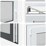  podrumski prozor risor 100x60 cm okretno-nagibni din lijevi antracit - antracit 100 x 60 cm (dvoslojni) 1 naginjanje i okretan | shoptok.hr