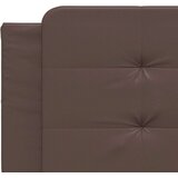  Posteljni okvir z LED lučkami rjav 200x200 cm umetno usnje, (21095131) | Shoptok.si