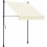 Tenda na uvlačenje krem 200 x 115 cm od tkanine i čelika | shoptok.hr