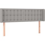  Vzglavje z ušesi svetlo sivo 147x16x78/88 cm blago, (20737611) | Shoptok.si