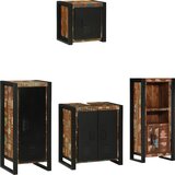 vidaXL Set namještaja za kupaonicu 4 pcs Čvrsto reciklirano drvo Cijene