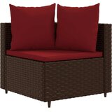  8-dijelni set vrtnih sofa s jastucima smeđi od poliratana | shoptok.hr