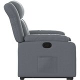  Naslonjač na podizanje od umjetne kože siva | shoptok.hr
