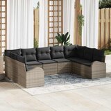  Set sofe s jastukom 9 pcs Siva Poli Ratan | shoptok.hr