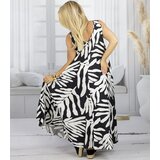 Pri Long loose dress with print and pockets BUTTERFLY | shoptok.hr