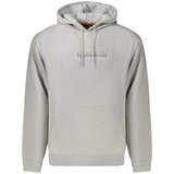 Napapijri Box Logo muška hoodie dukserica svijetlosiva | shoptok.hr