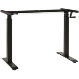  Stol Crna i prirodna 140 x 60 cm Čvrsto Hrastovo Drvo | Eponuda.com