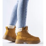 Gemre Brown insulated work boots Burgundy | Shoptok.si