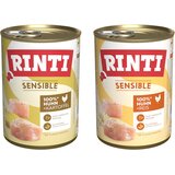  Varčno pakiranje RINTI Sensible 24 x 400 g - Mix Piščanec & riž/Piščanec & krompir | shoptok.hr