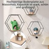 SHUESS 5x šesterokotna kovinska stenska polica | Shoptok.si