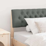 vidaXL Tapecirano vzglavje Temno siva 100 cm Masivno borovo les | Shoptok.si