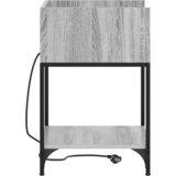 vidaXL Nočna omarica Siva sonoma 40 x 40 x 61 cm Konstruiran les | Shoptok.si