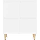  Komoda bela 60x35x70 cm inženirski les | Shoptok.si
