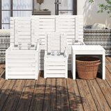  4-dijelni set vrtnih kutija bijeli od masivne borovine | shoptok.hr
