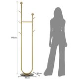 Mauro Ferretti Kovinski obešalnik v zlati barvi 40x175 cm Axi – | Shoptok.si