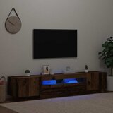 TV ormarić LED boja drva 200x35x40 cm konstruirano drvo | shoptok.hr