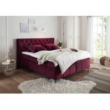 MID.YOU POSTELJA BOXSPRING 180 cm x 200 cm , tekstil, leseni material lila | Shoptok.si