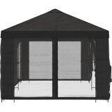 Paviljon s bočnim stranama 6 x 3 m Antracit Poliester i čelik | shoptok.hr