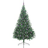  Umjetno predsvijetljeno božićno drvce Zelena 240 cm PVC | shoptok.hr