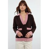 TRENDYOLMILLA ženski duks Twoaw25Kz00284, smeđa-smeđa | Eponuda.com
