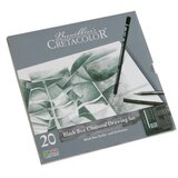  Umjetnički kpl Cretacolor black paket 20/1 (ugljen, nero olovke, monolitski grafit, štapić za blendanje boja, gumica…) | shoptok.hr