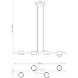  Visilica na sajli SORA 4xGX53/12W/230V crna | Eponuda.com