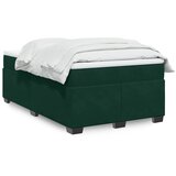  Krevet box spring s madracem tamnozeleni 120x190 cm baršunasti | shoptok.hr