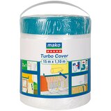 MAKO prekrivna folija turbo cover (1,1 m x 15 m, enostranski lepilni rob iz blaga) Cene