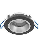 Eglo 902298 - LED RGBW prigušiva zadimljeno ugradno stropno svetlo YEBRA-Z LED/4,8W/230V IP44 crna | Eponuda.com