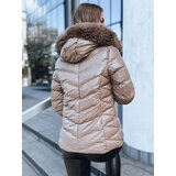 DStreet Women's winter jacket MIRIAL dark beige Cene