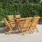  Sklopive vrtne stolice 6 kom 56x63x90 cm od masivne tikovine | shoptok.hr