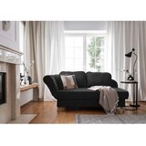 Miuform Antracitno siv ležalnik iz rebrastega žameta (levi kot) Chic Charlotte – | Shoptok.si