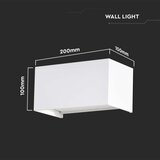  LED spoljašnje zidno svetlo LED/24W/230V 4000K IP65 belo | Eponuda.com