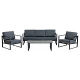  Baštenska garnitura Vonge Crna | ePonuda.com