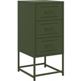 Furnova Nočna omarica olivno zelena 36x39x78 cm jeklo, (21926388) | Shoptok.si
