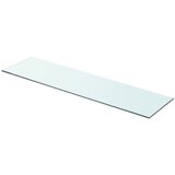 vidaXL Polica Prosojno Steklo 80x20 cm Cene
