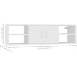  Zidna polica bijela 102 x 30 x 29 cm od konstruiranog drva | Eponuda.com