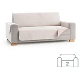 Dvostransko pregrinjalo za kavč - dvosed 110x200 cm bež / slonokoščena EU kvaliteta